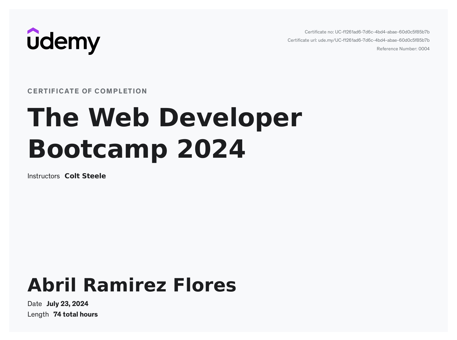 The Web Developer Bootcamp